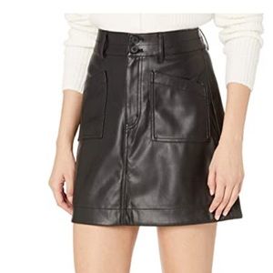 A-Line Vegan Leather Madewell Skirt